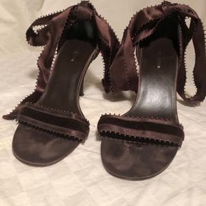 Karen Millen Satin & Velvet Ribbon Wrap